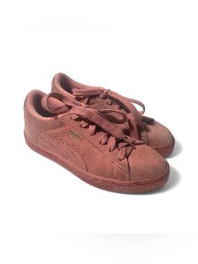 Puma Peach Suede Sneakers Lace Up Shoes 36075769 Youth 3C UK 2 EU 34.5